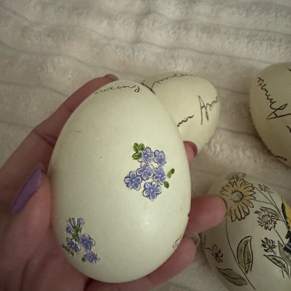 Decorative Bird and Floral Eggs - Picture 3 of 8